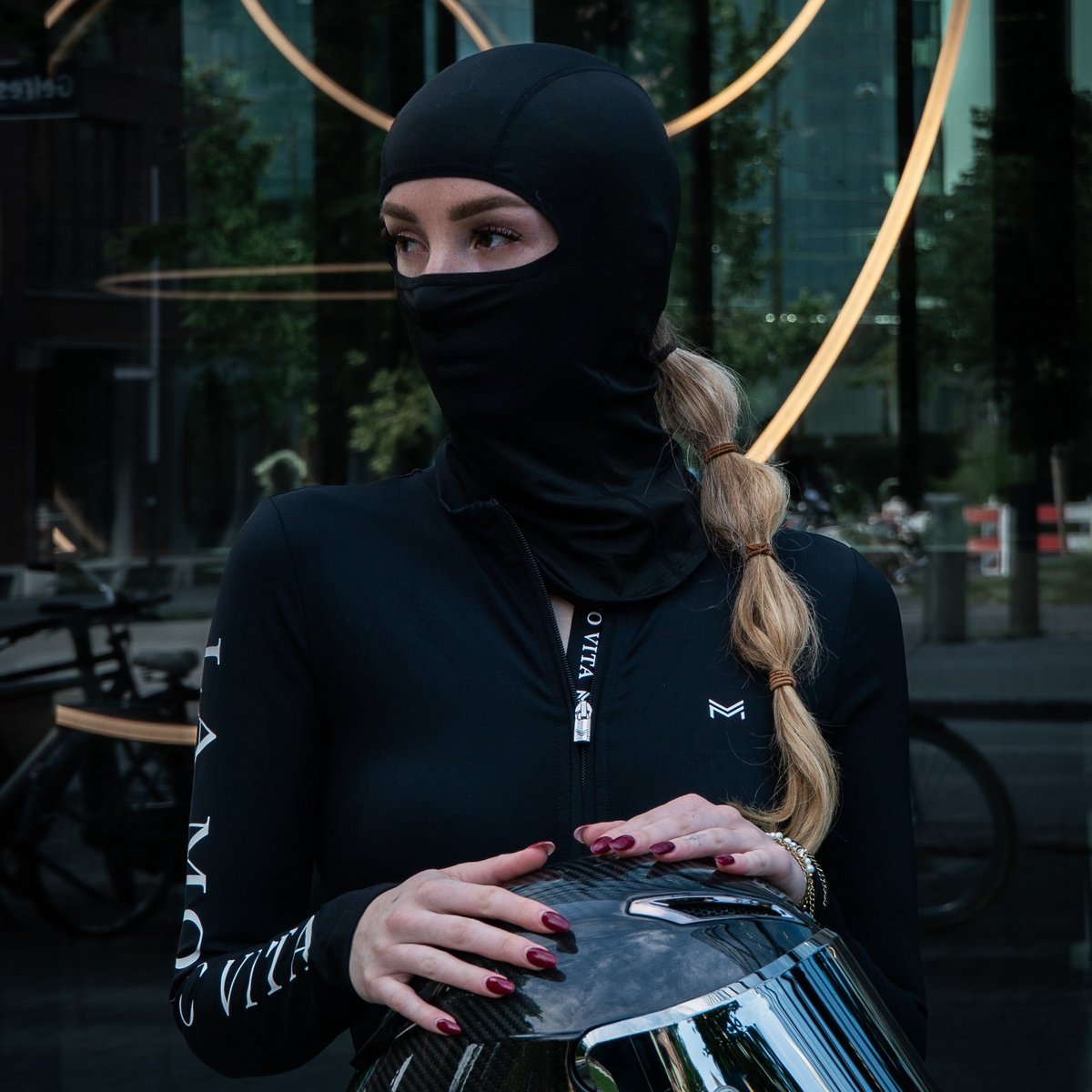 Ponytail Balaclava Grip – M Zwart