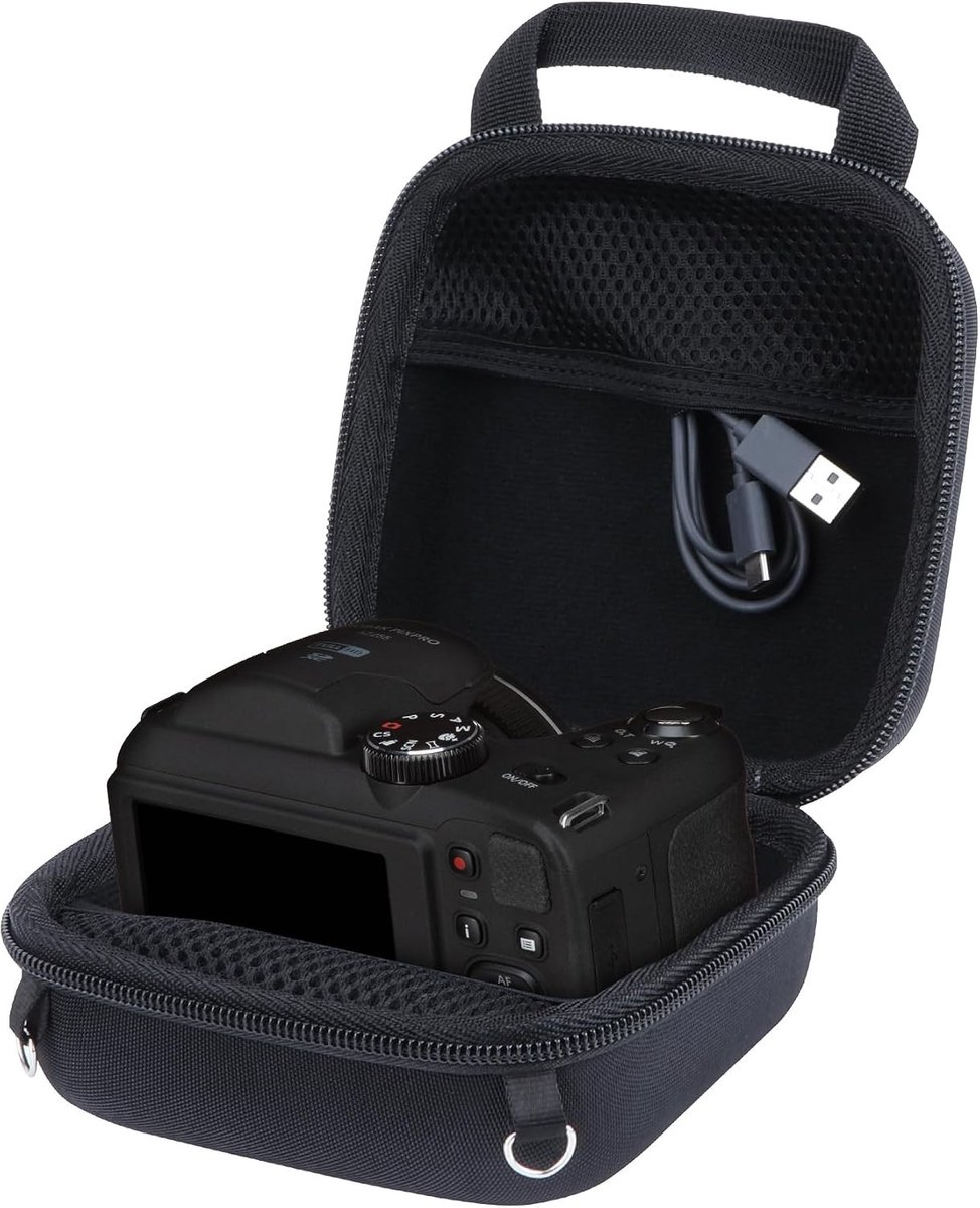 Hard Case voor KODAK PIXPRO AZ401 AZ255 AZ528 AZ405 AZ425 Digitale Camera, Zwart, Bescherming en Draagtas