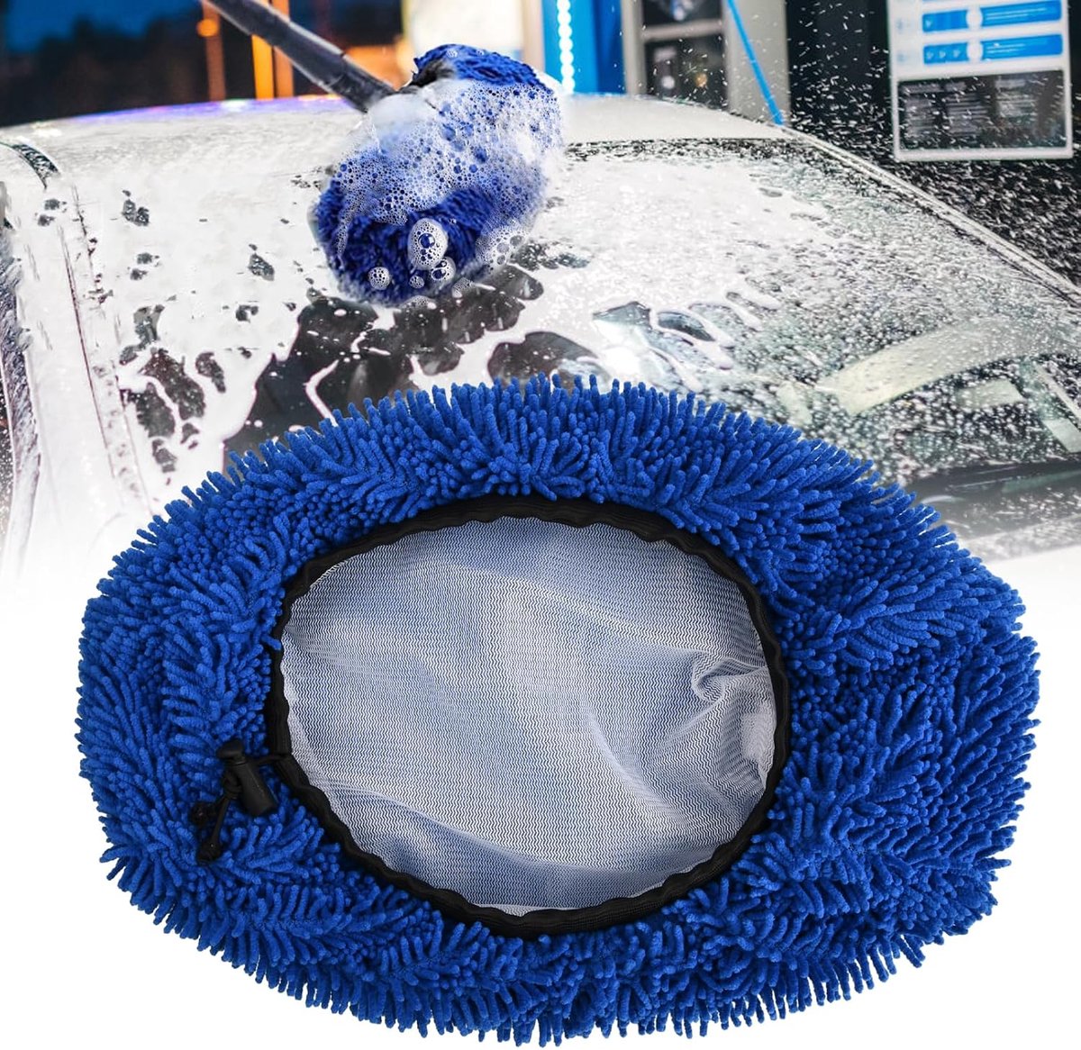 Borstelhoes voor auto, beschermhoes voor borstel, autowas, afdekking, borstel, autowas, microvezel, voor het wassen en - ShopVlot