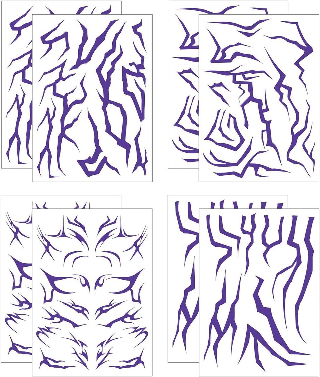 Tijdelijke Tattoo Stickers, Laser Flash Stickers, Waterdicht En Duurzaam, Niet Gemakkelijk Af Te Vallen, Geschikt Voor Rollenspel En Feeststyling.