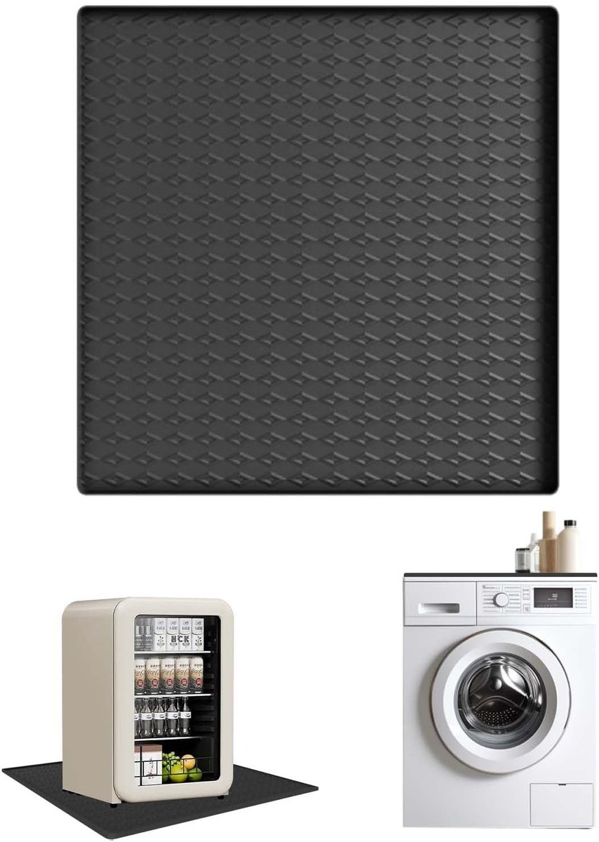 Herbruikbare 60x60 cm Druppelbak, Koelkastmatten met Verhoger, Geschikt voor Koelkasten en Wasmachines, Silicone Mat voor Wijnkasten