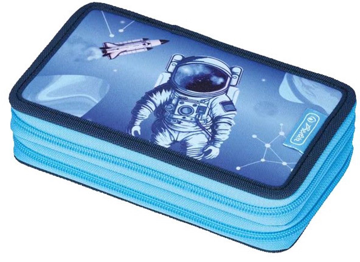herlitz dubbel etui Cosmic Explorer, gevuld, 23-delig