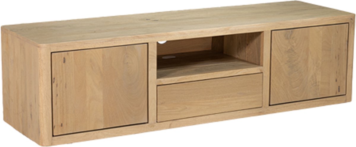 Tower Living Tenna TV stand 2 drs. 1 drw. 1 niche - 150x45x40 - naturel