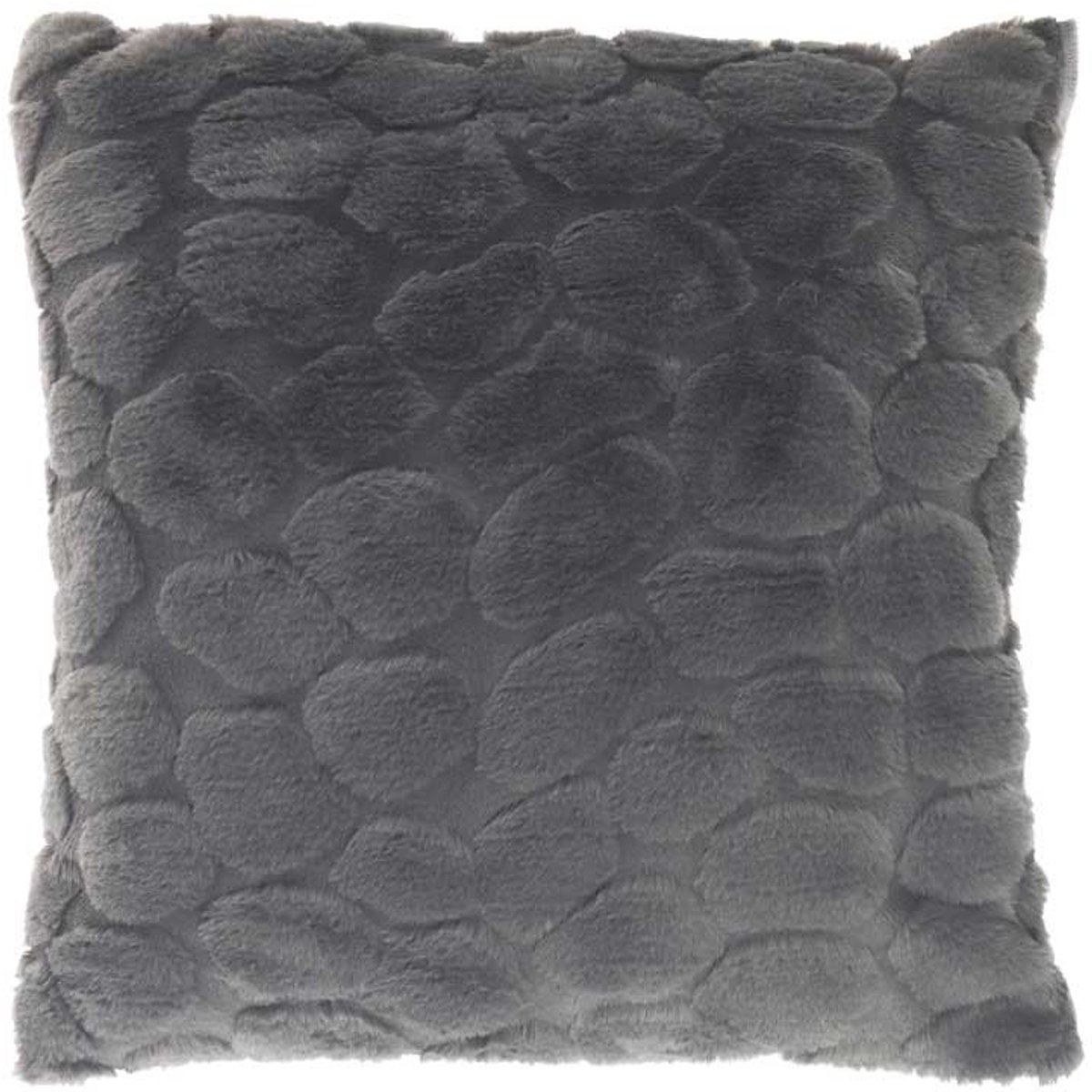 Unique Living Sierkussen Daaf Dark Grey -45x45cm Grijs