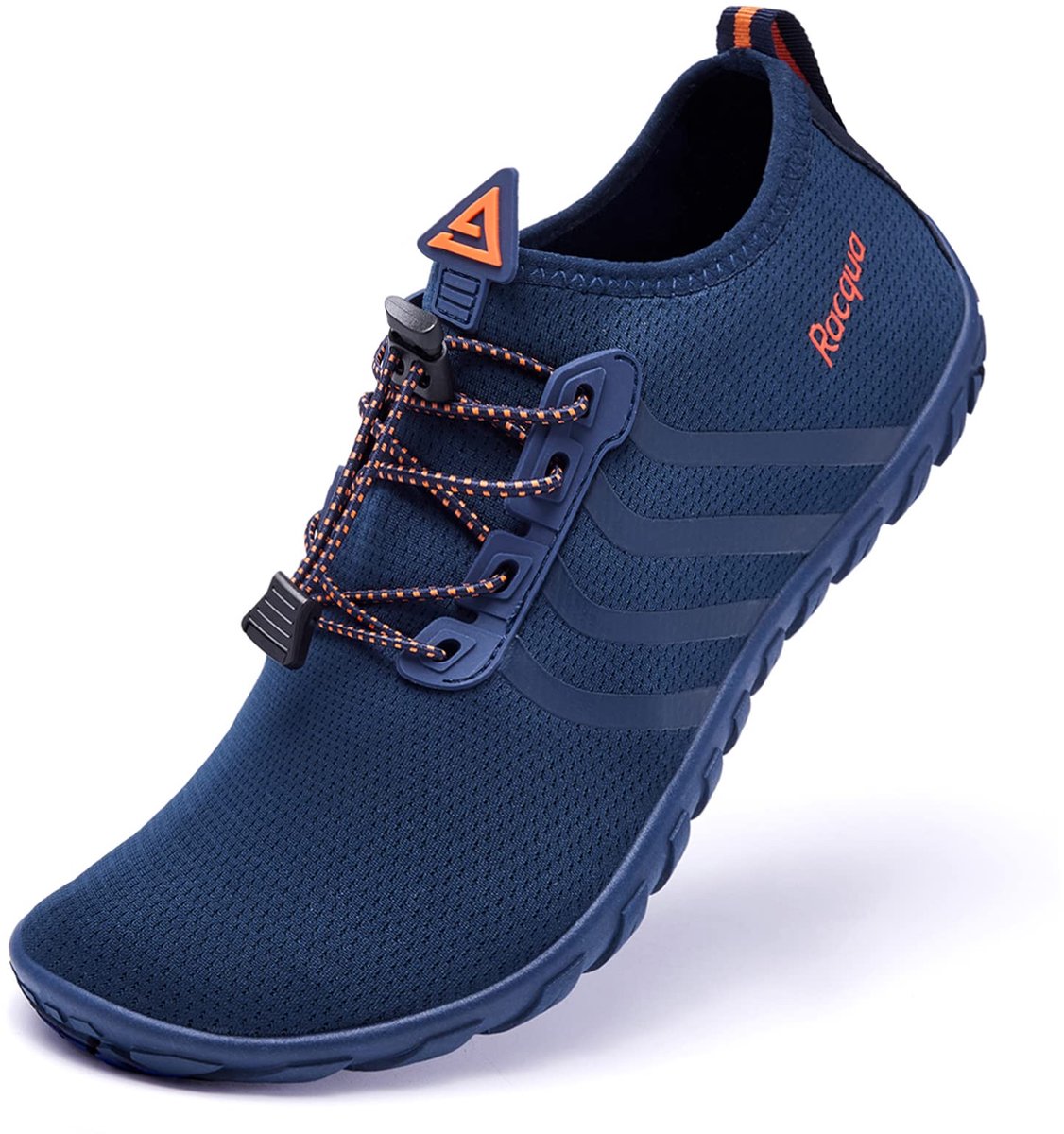 Racqua Waterschoenen Heren & Vrouwen Zwemmen Strand Zwembad Rivier Aqua Sneldrogend Ademend, Hd135-blauw/Oranje, 9.5 - ShopVlot