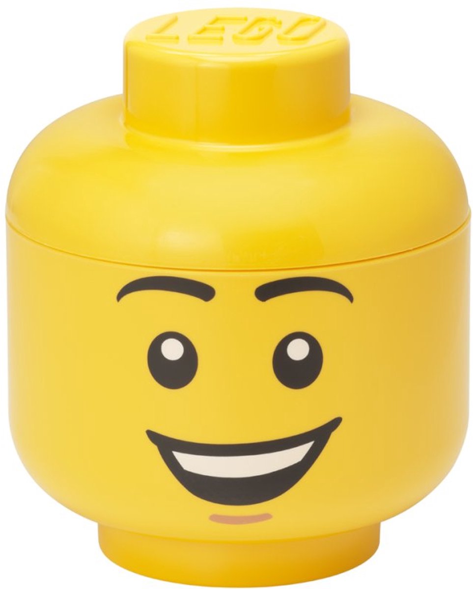 LEGO opbergbox sneeuwpop hoofd, wit, stapelbaar, 8,5 liter