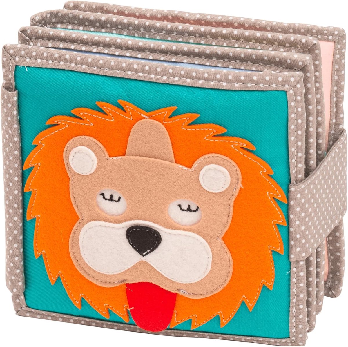 Jolly Designs Dösender Löwe - the interactive substance book for promoting motor skills, learning ability and much more - ShopVlot
