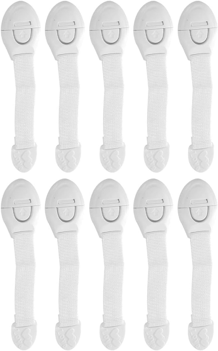 Klikslot 10 stuks - verstelbaar ladeslot - voor kasten en deuren - verhoogt veiligheid - ShopVlot
