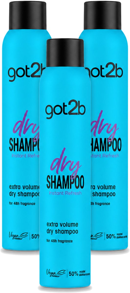 3 x Got2B - Droogshampoo - Fresh & Fabulous Volume - 200 ml - Voordeelverpakking - 3 stuks