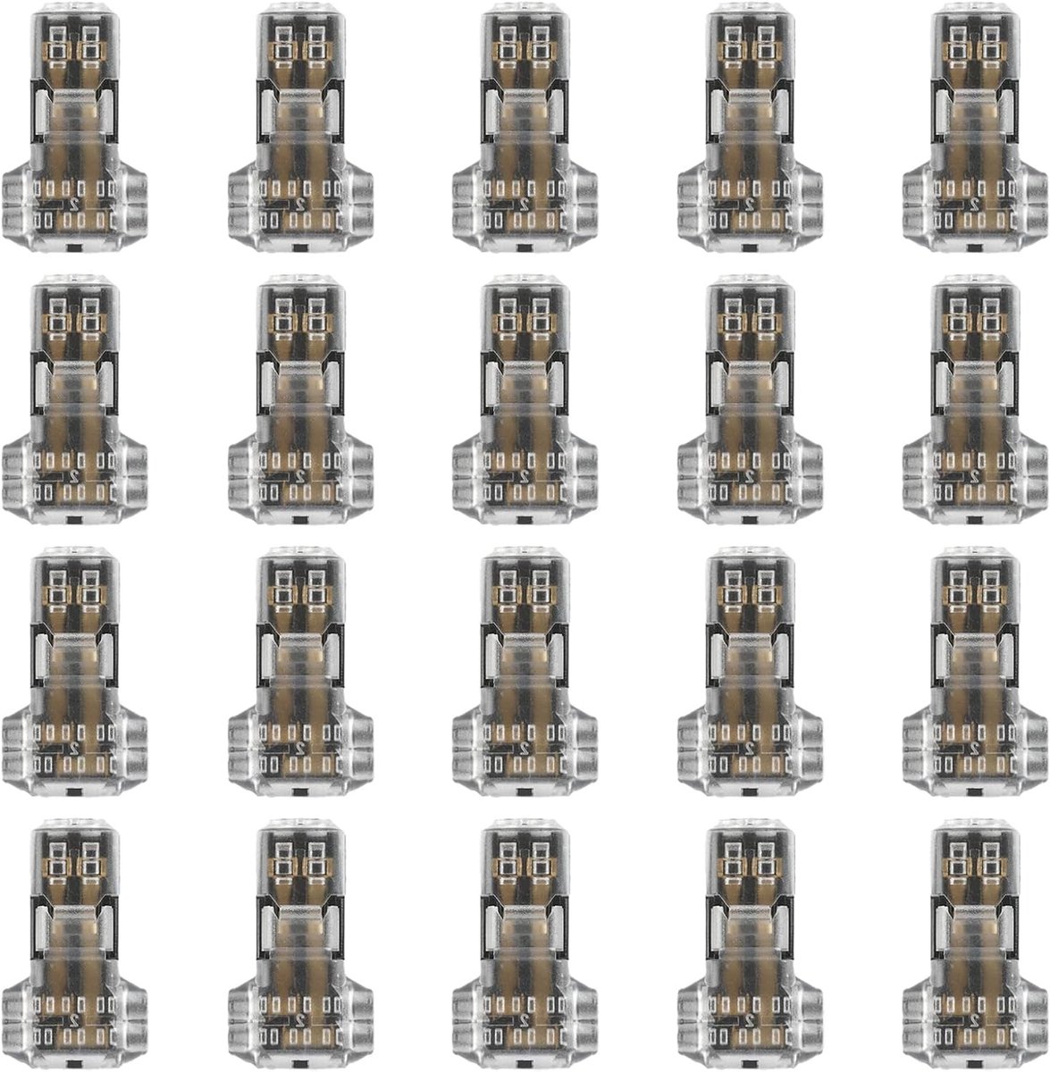 T-verbinders 20 stuks voor laagspanning, kabelconnectoren en T-kraan voor elektrische toepassingen