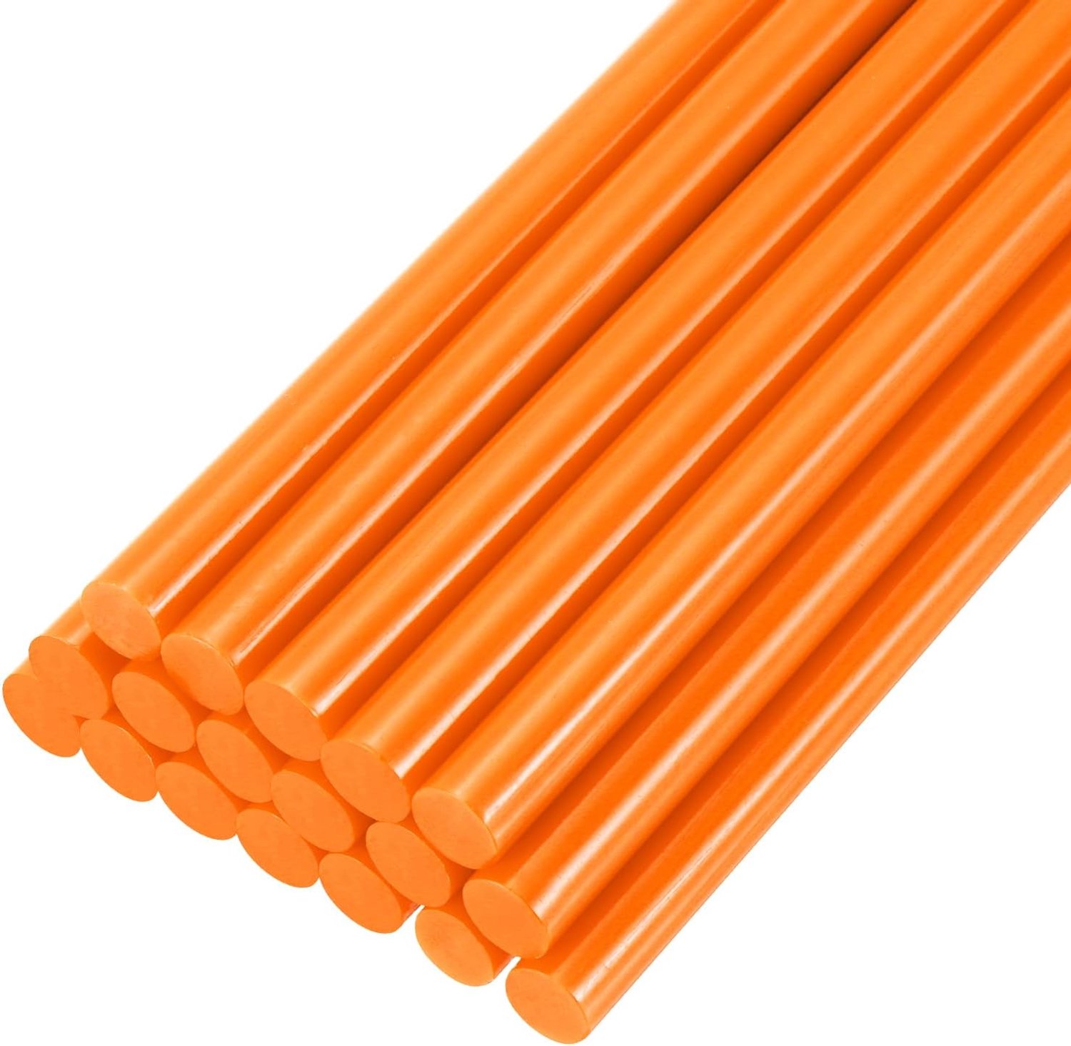 Hot lijm sticks 200 x 7 mm - oranje - 20 stuks - ideaal voor DIY projecten en decoratie - ServiceTopper
