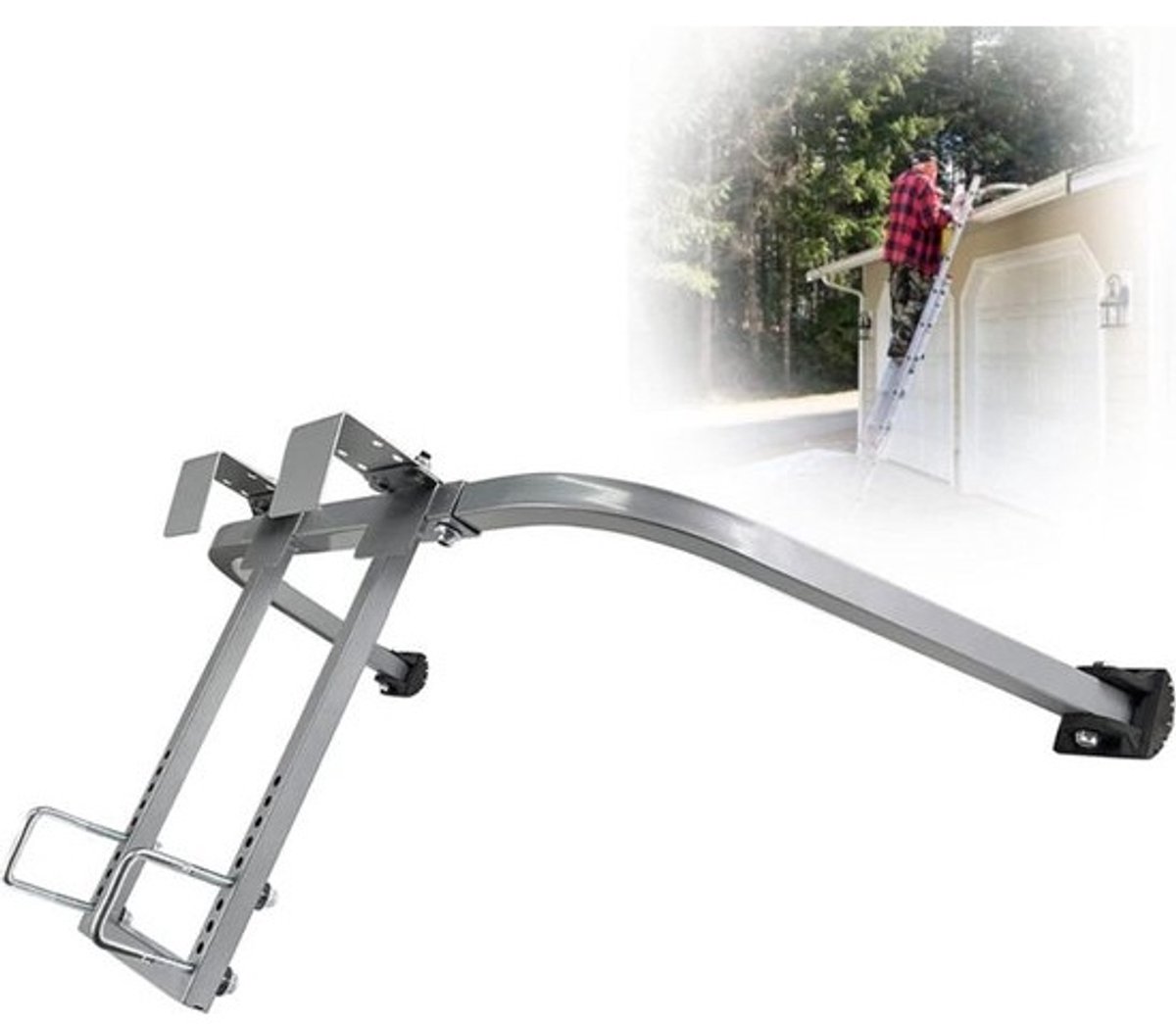 Ladderstabilisator - voor veilige bevestiging - van rechte en vouwladder