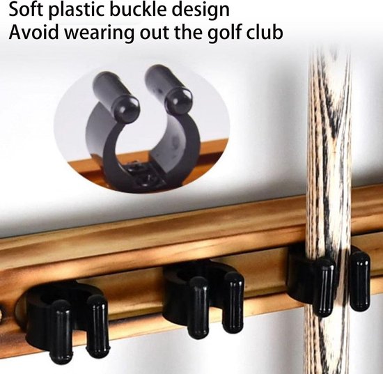 Muurbeugel voor 4 Keu's, Inclusief Schroeven, Houten Billiard Keu Houder, Accessoires voor Biljarttafels en Organisatie van Spellen — afbeelding 5
