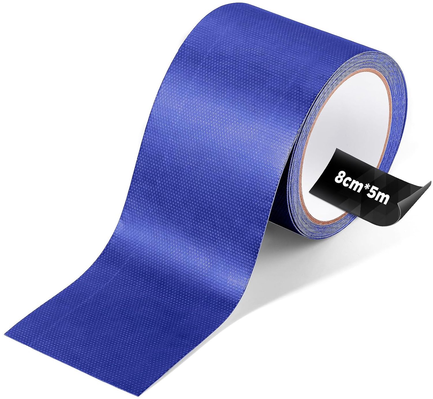 ecooe PVC Tarpaulin Tape Repair Tape 5M x 8CM, Waterproof Tape for Tent Parasol Pavilion Tarpaulin Truck Tarpaulin Canopy Awning Tent Repair Tape Blue