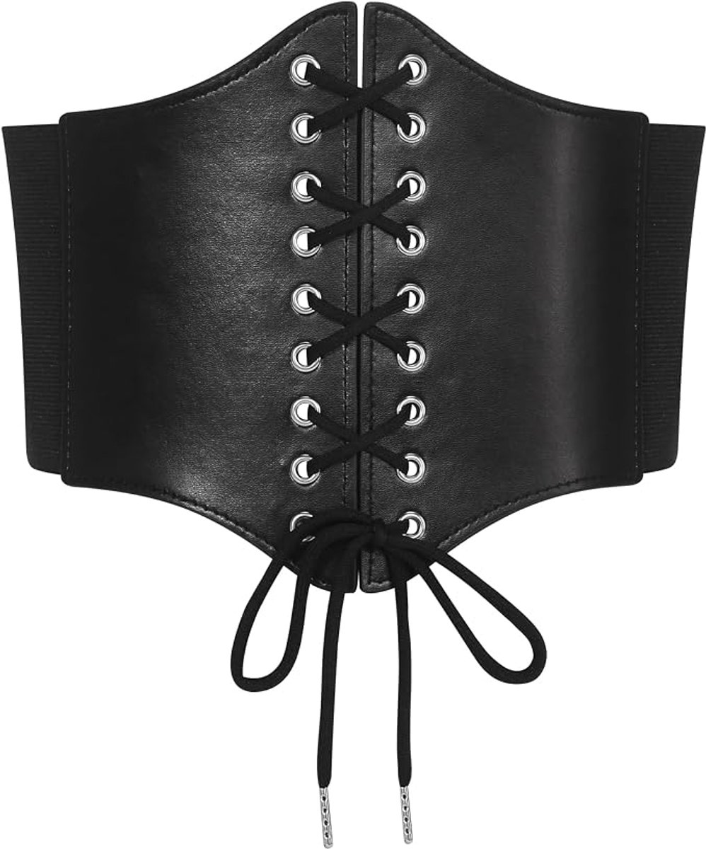 Damesgordel – Vintage imitatie-leren gordel met verstelbare strakke gordel - 83CM