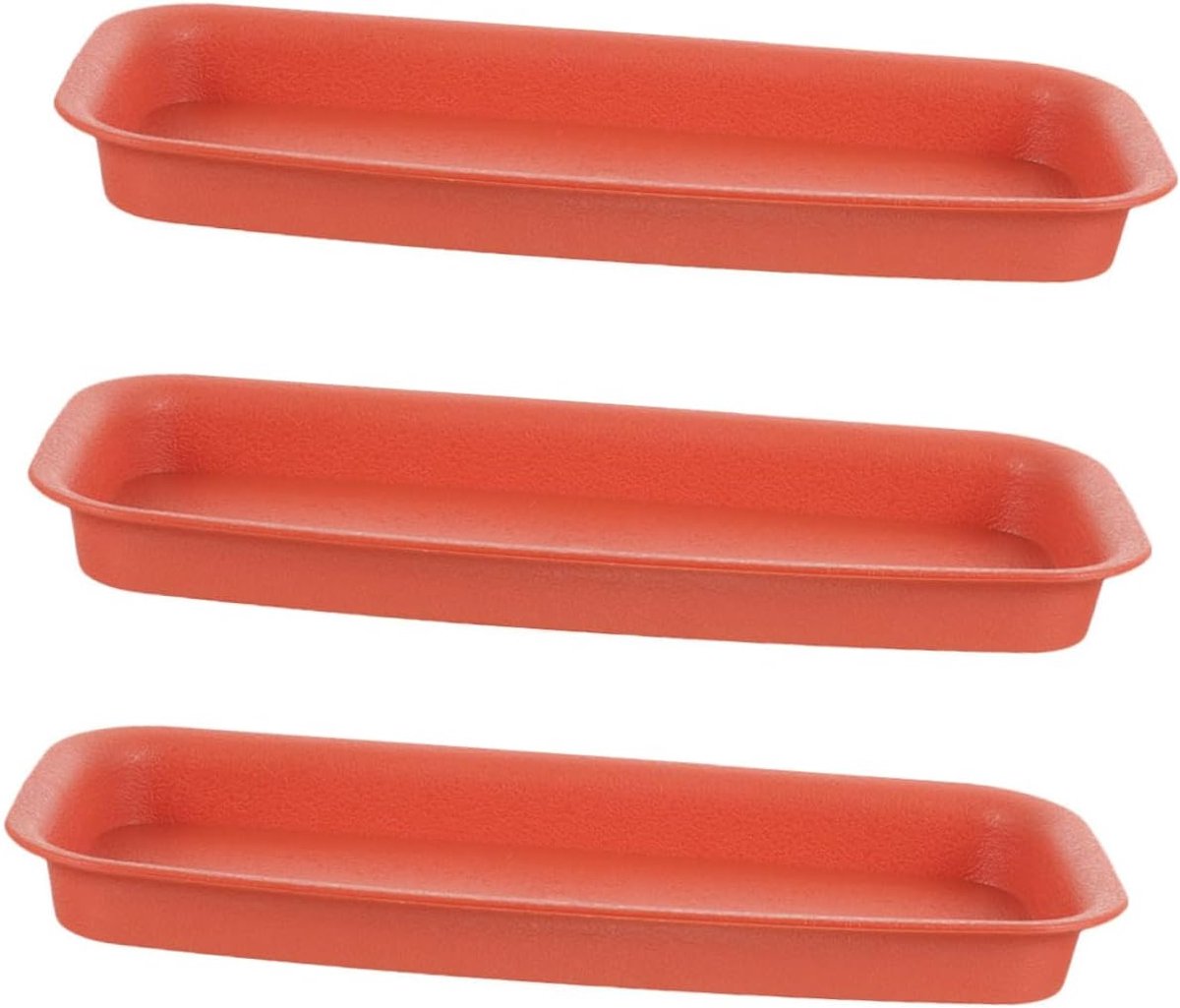 3stuks Rectangular Plant Drainage Tray Waterdichte Plant Pot Saucer Duurzame Slijtvast Onderzetter Voor Bloempotten Voorkomt Vervuiling Vloer