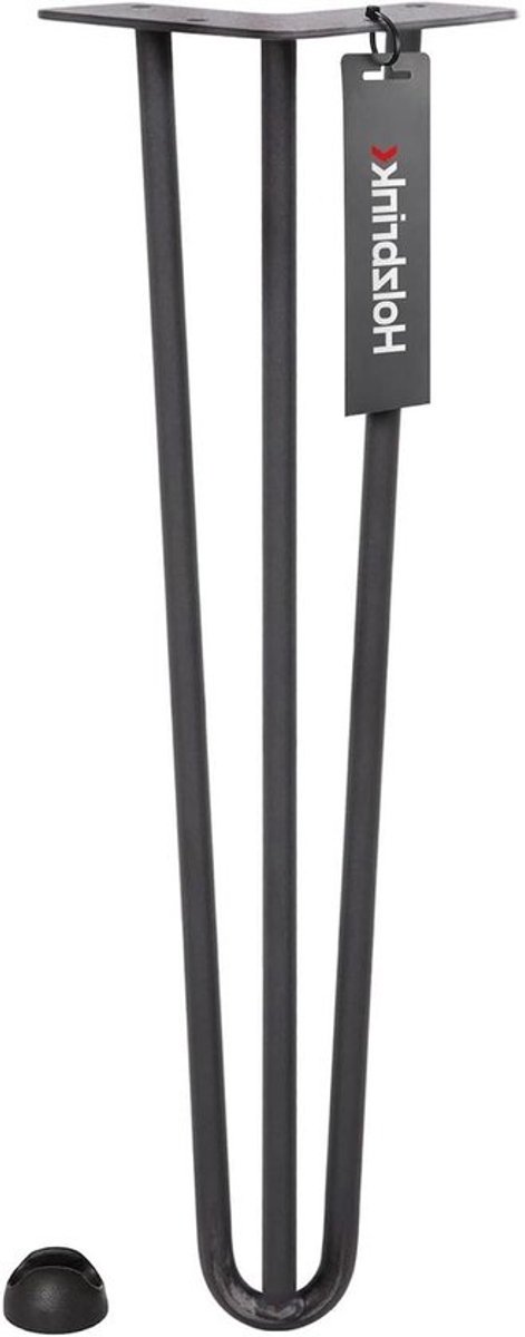 Tafelpoot - Haarspeldmeubelpoot - Voor het maken van meubels - 3-stangenontwerp - 25 cm - Ruw staal