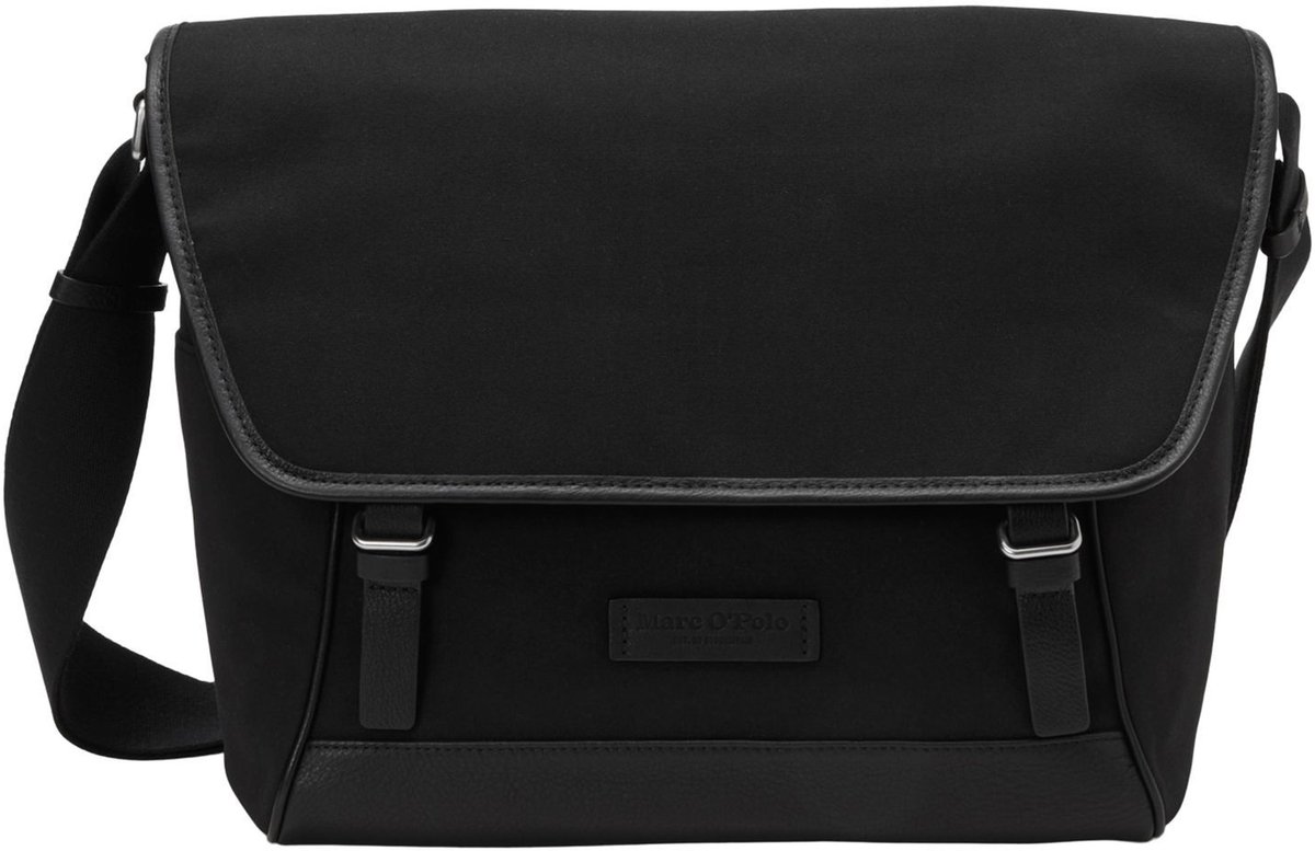 Marc O'Polo business tas laptoptas met laptopvak Moa Canvas Business Bag Black zwart