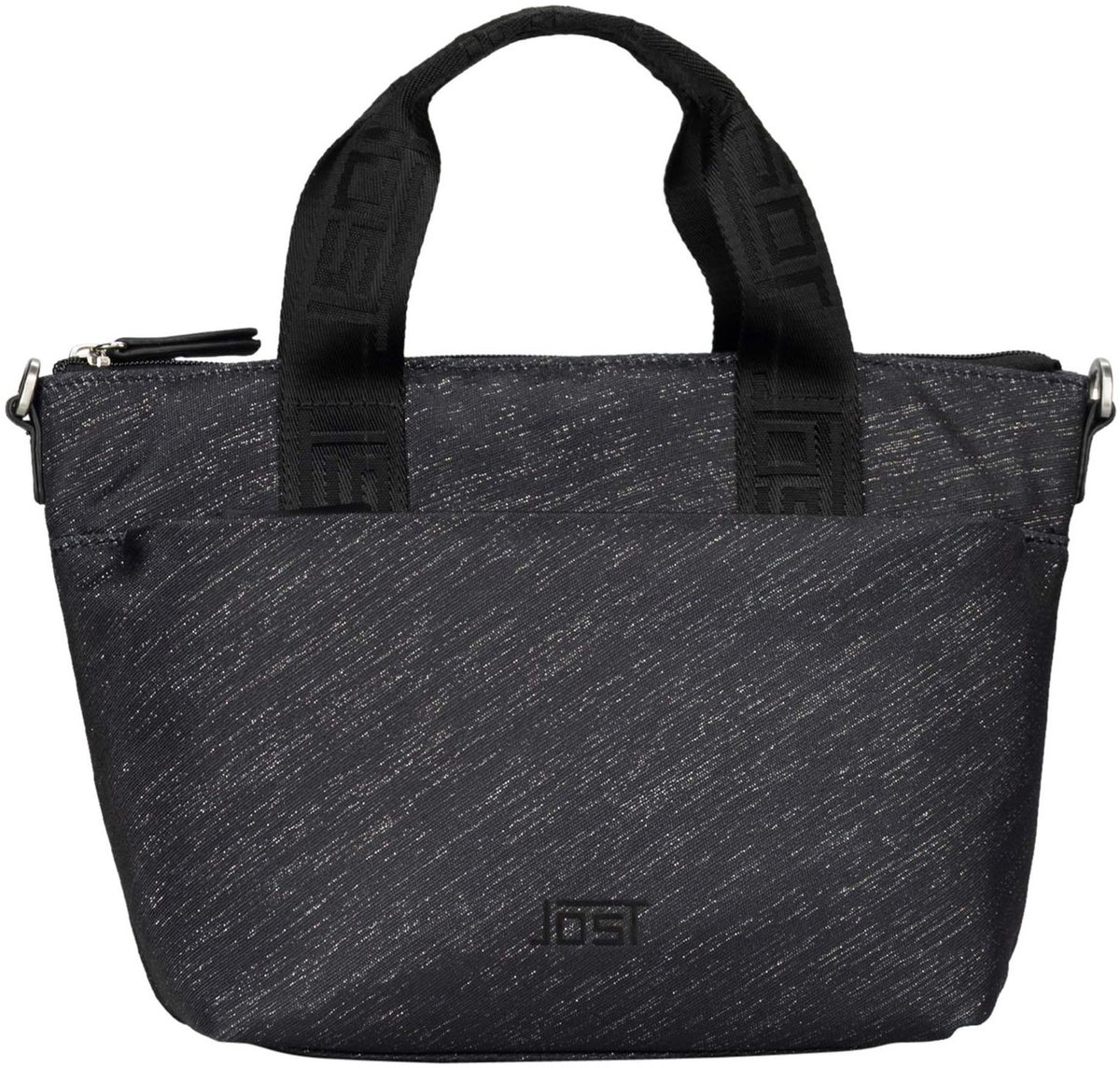 JOST schoudertas handtas Bergen Shoulder Bag Metalic zwart