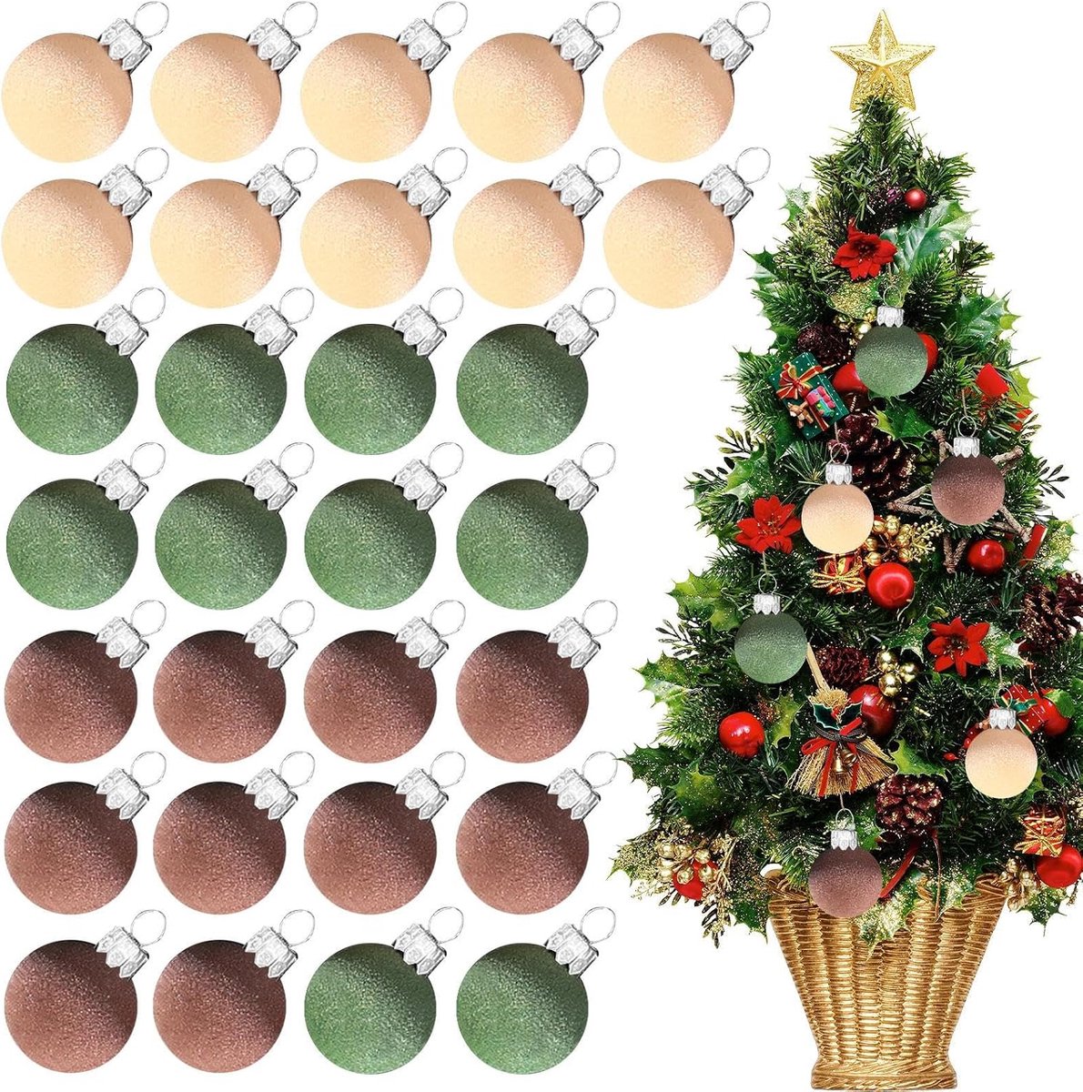 Kerstballen Voor De Boom Fluwelen Kerstballen Feestdecoratie