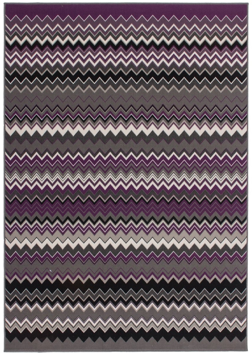 Dutch XXL Retro Vloerkleed | Tapijt | Now | Zigzag | Multikleur | 160x230 cm