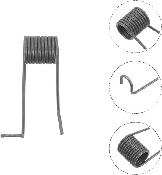 6 Stuks Maïsplanter Veer Stalen Torsiespoel Linkshandige Vingerklem Mechanisme Veer Precisie Zaaimachine Onderdeel voor Rijenbouw Apparatuur — afbeelding 2