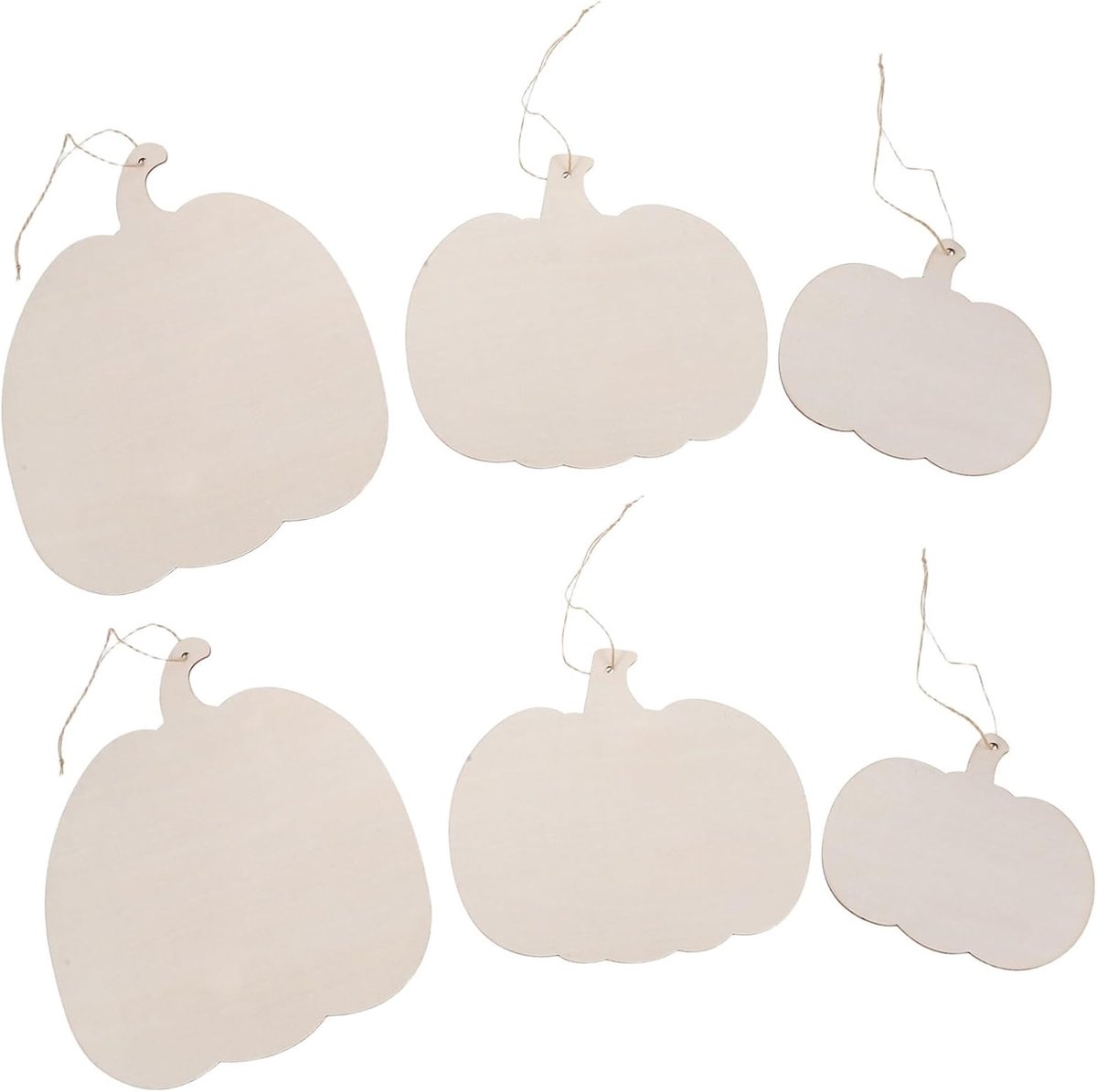 Onafgewerkte Natuurlijke Houten Schijven voor Herfstfeest DIY Decoratie Thanksgiving Halloween Wandversiering