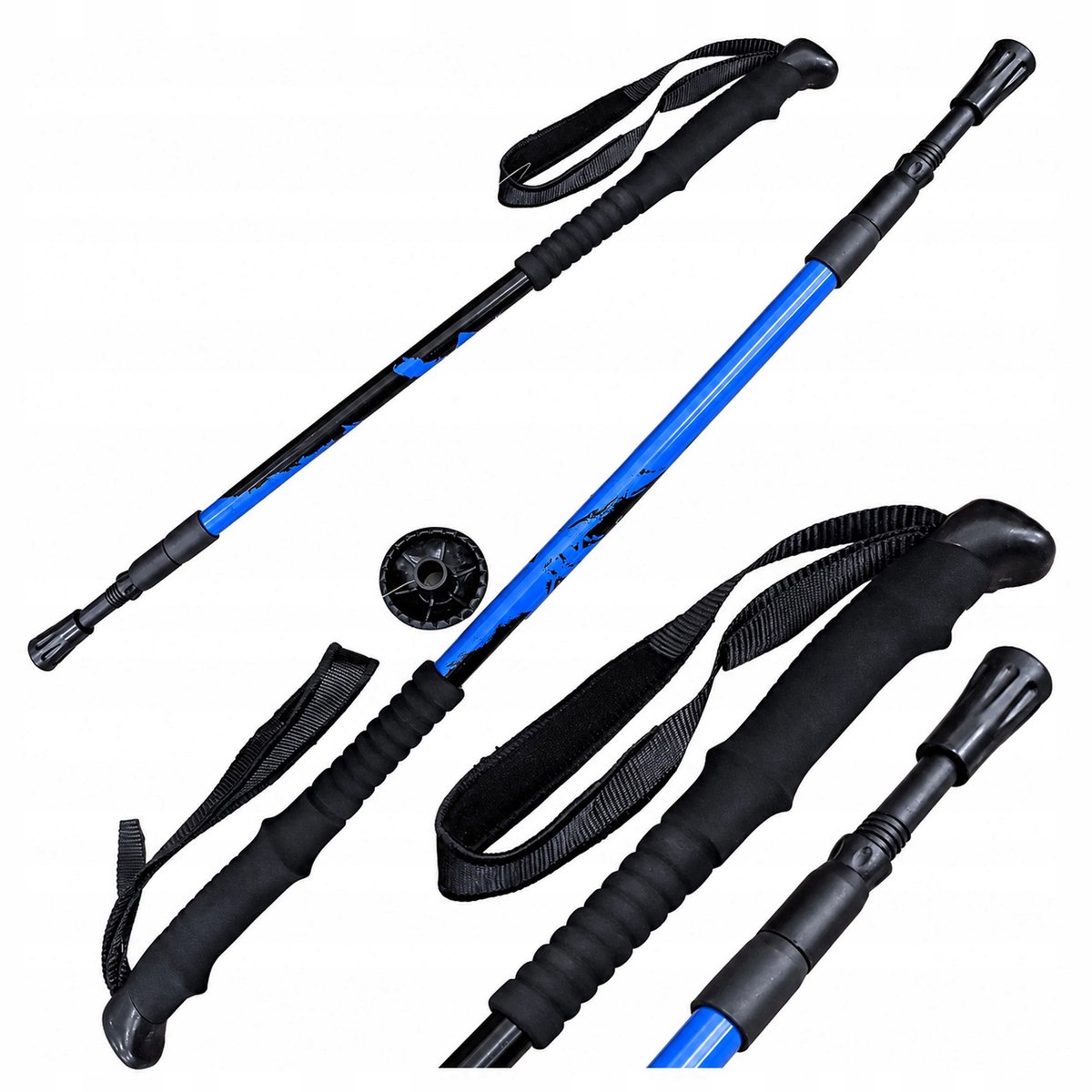 Verstelbare Trekkingstok 65-135cm voor Wandelen & Nordic Walking