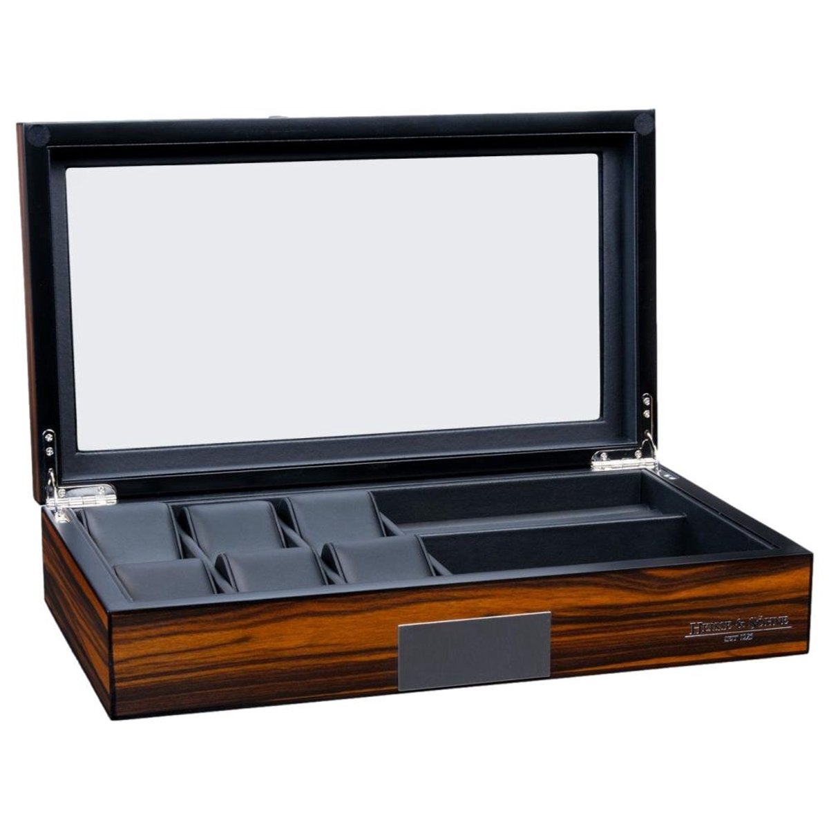 Heisse & Söhne - 70019-186.159 - Horloge doosje - Vegas 6+ - Ebony