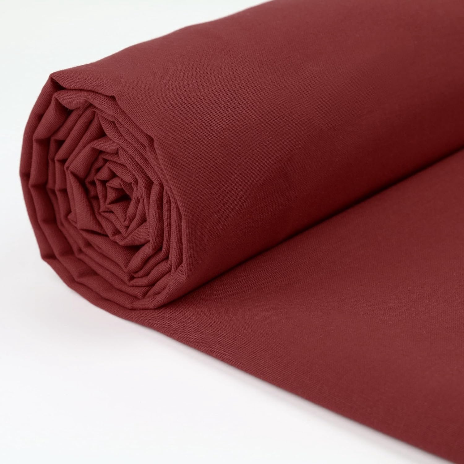 A-Express 100% katoenen stof - 150 cm breed 60 inch - Effen katoenen stof per meter - Ideaal voor quilten, naaien, kleermaken, gordijnvoeringen, tassen, beddengoed, kussenslips - Marron 5 meter