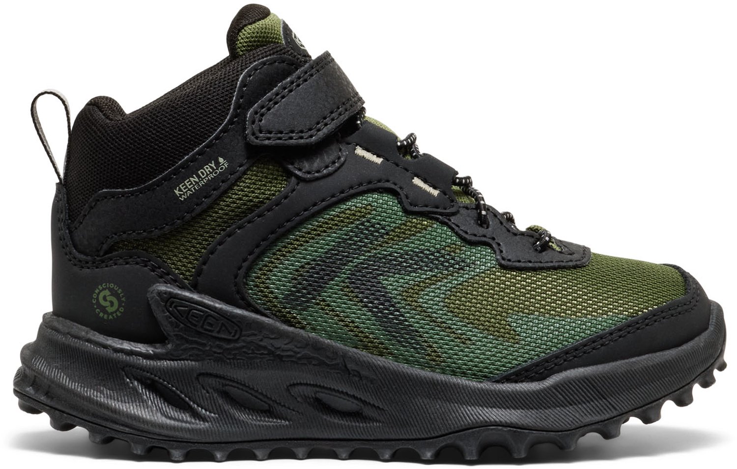 Keen Zionic Mid Jongens Wandelschoenen Waterdicht Zwart