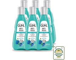 Guhl 6 x - Shampoo - Anti-Roos - 250 ml - Anti-roos Shampoo - Roosvrije Hoofdhuid - Hoofdhuid Verzorging - Roos Bestrijding - Kalmerende Shampoo