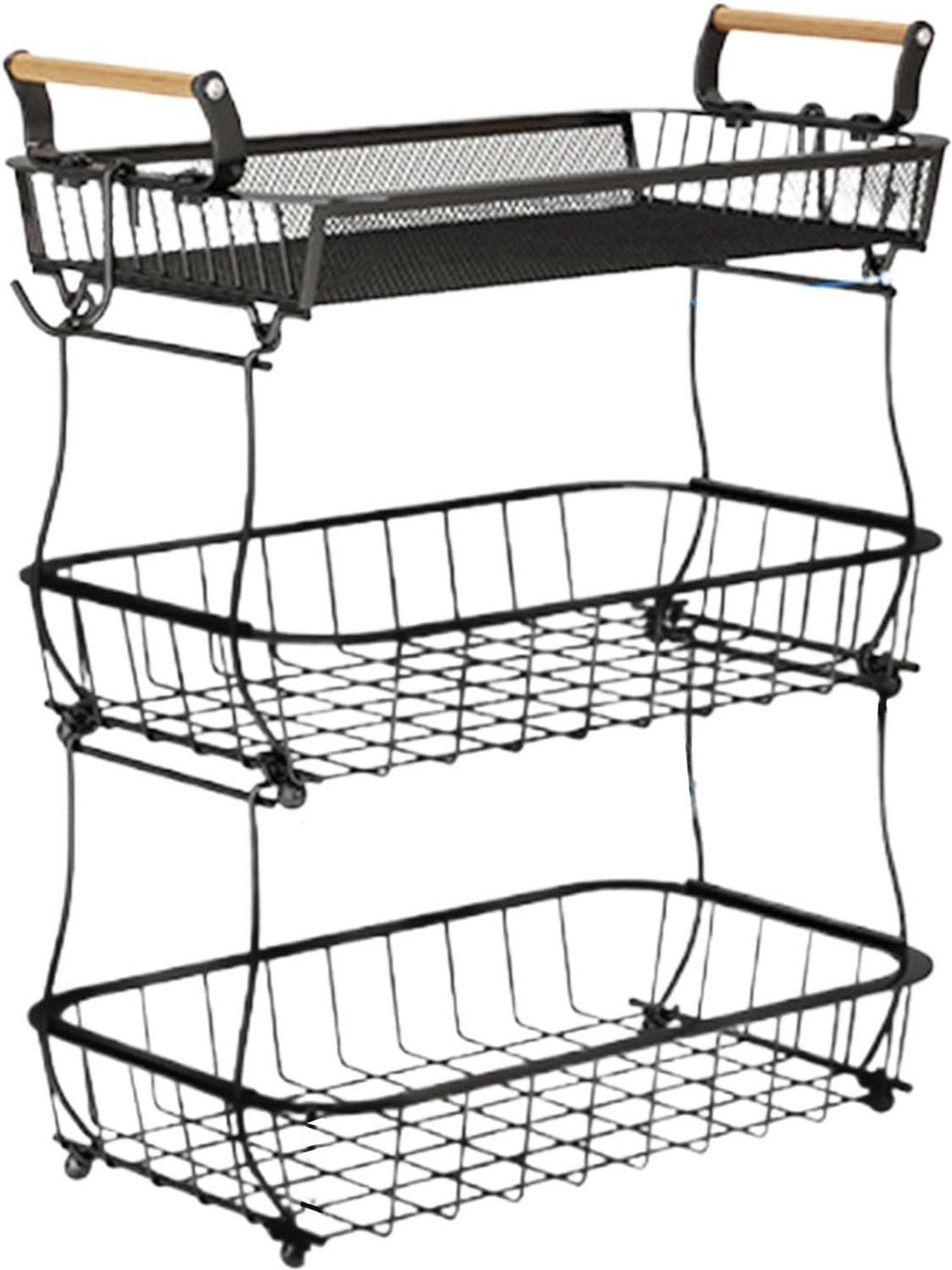 Fruit Organizer 3-Tier Fruit Mand voor Keuken Counter