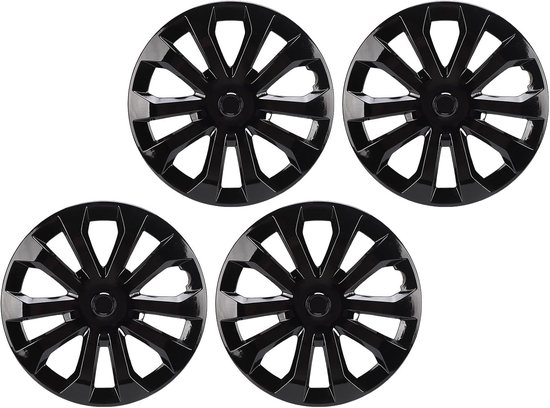 lyrlody Wielnaven 16 Inch ABS Universeel R16 Set van 4 Stuks (BLACK) — afbeelding 5
