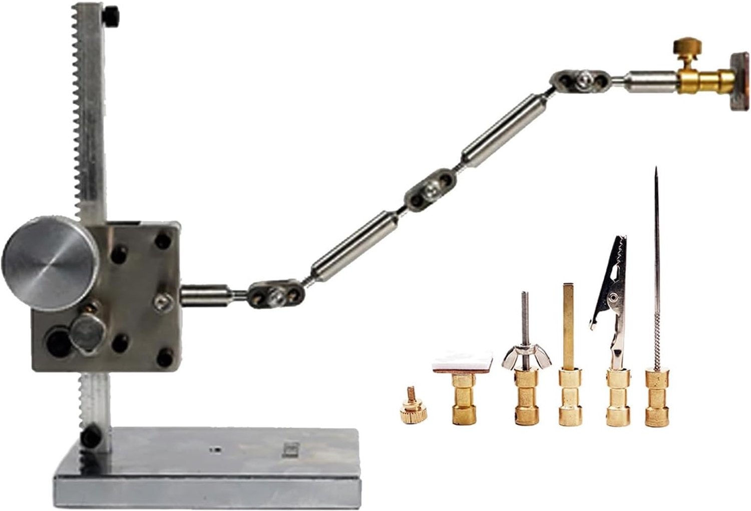 Armature Rigging System, Stop Motion Animation Shooting Bracket, met 5 connectoren, niveau 3 -aanpassing, 25 cm armlengte en 16 cm hoge hefbeugel, voor figuren, klei -figuren, model