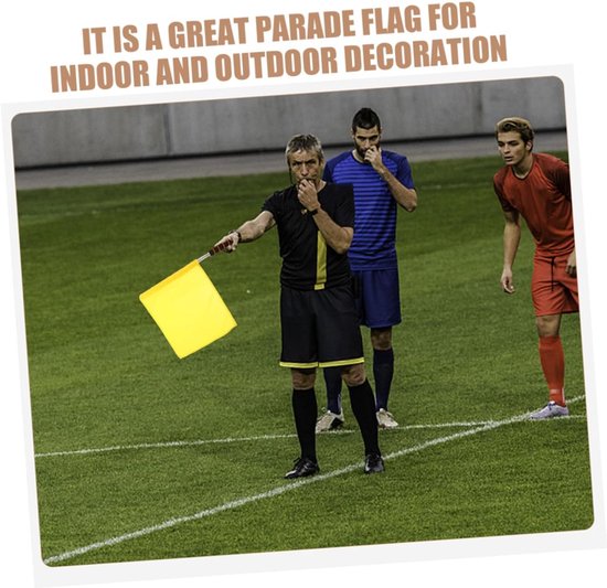 4stuks Handvlaggen Lichtgewicht Hand Waving Vlaggen Voor Feestjes Tuindecoraties Duurzaam Praktisch Voor Referees Evenementen — afbeelding 5