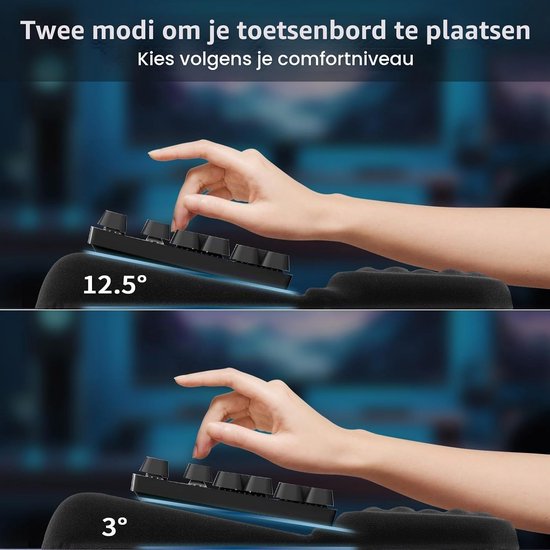 Ergonomische handsteun voor toetsenbord - 2-in-1 polssteun voor optimaal comfort en ondersteuning — afbeelding 2