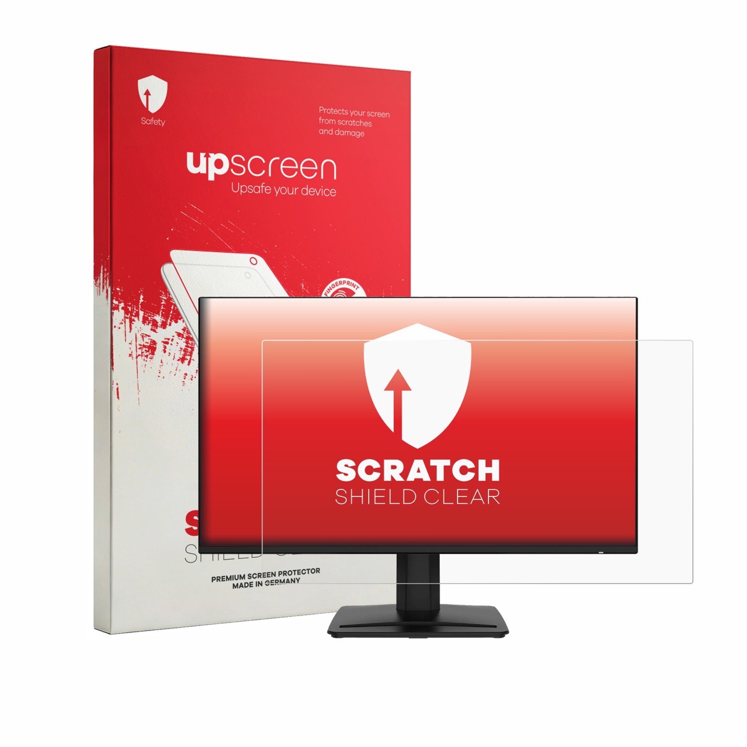 upscreen - Screenprotector voor MSI PRO MP243 - Folie Beschermfolie transparant