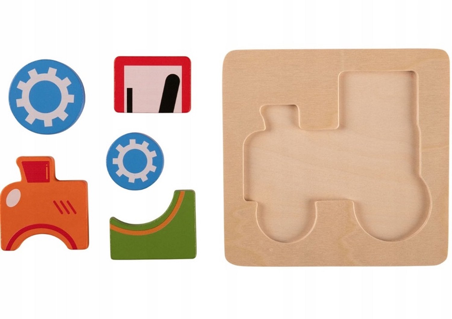 Houten Trein Puzzel - 5 Stukken - Educatief Speelgoed voor Kinderen