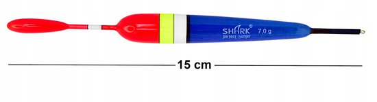 SHARK Doorvoerspoorvisser 7,0 g / 16 cm - Balsa Hout — afbeelding 3