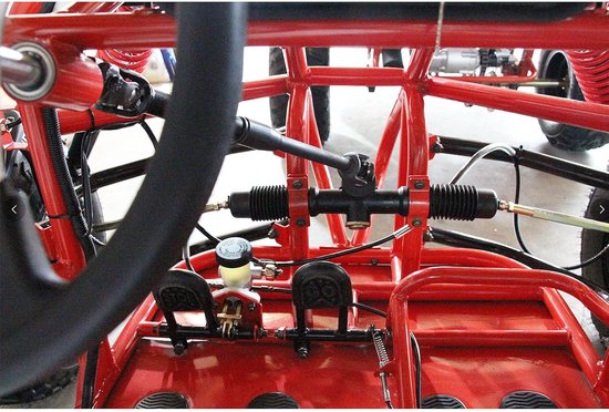 PRO BAT 300mm/11.8'' Stuurwiel Staal Kit 320mm/12.6'' Gear Rack Pinion Verstelbare As Set Vervanging voor 110cc Go Kart Golf Buggy UTV van pro — afbeelding 3