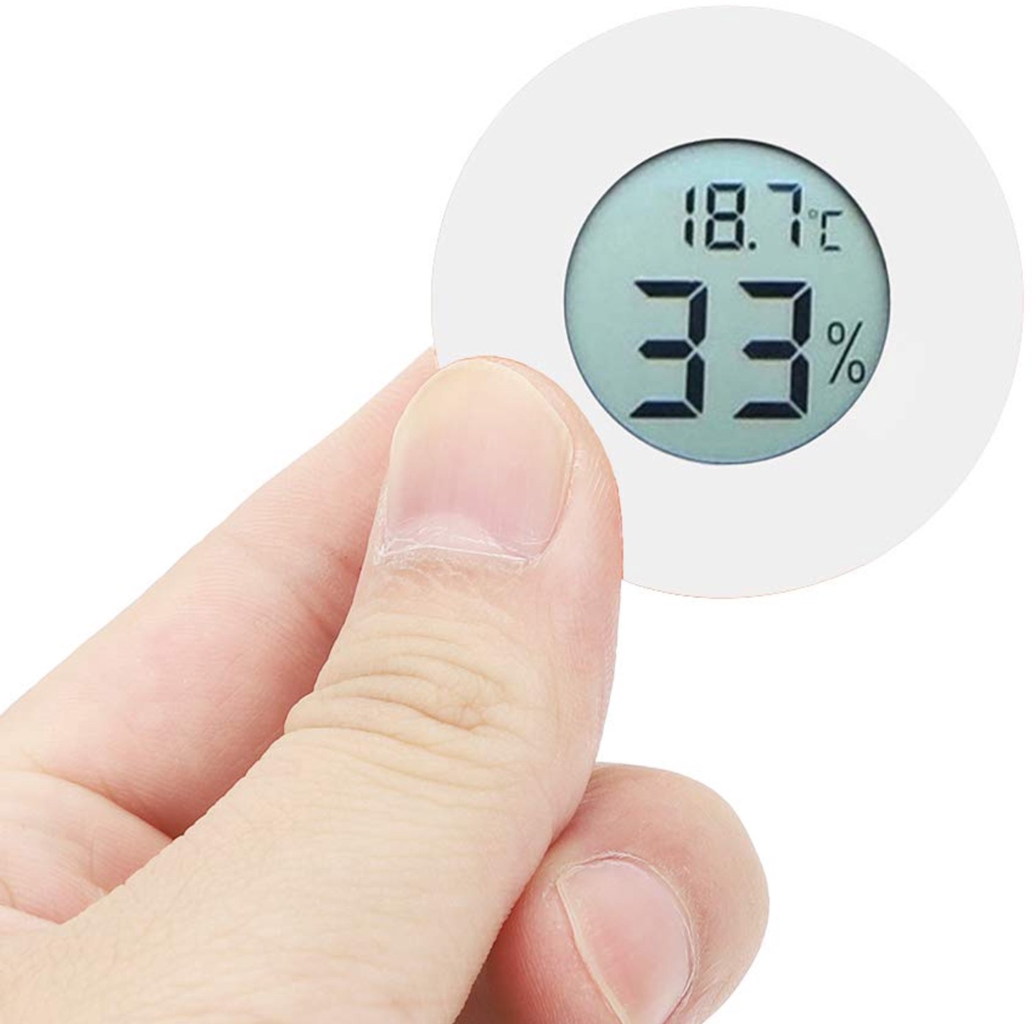 Mini Digitale Thermometer Hygrometer met LCD-scherm, Compact Ontwerp voor