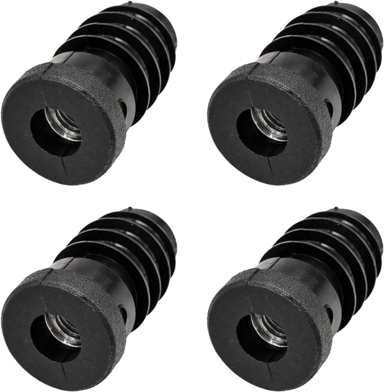 Ronde buisinvoegen 20 mm - kunststof met M8 metalen draad - stevige constructie - ideaal voor meubels - ShopVlot