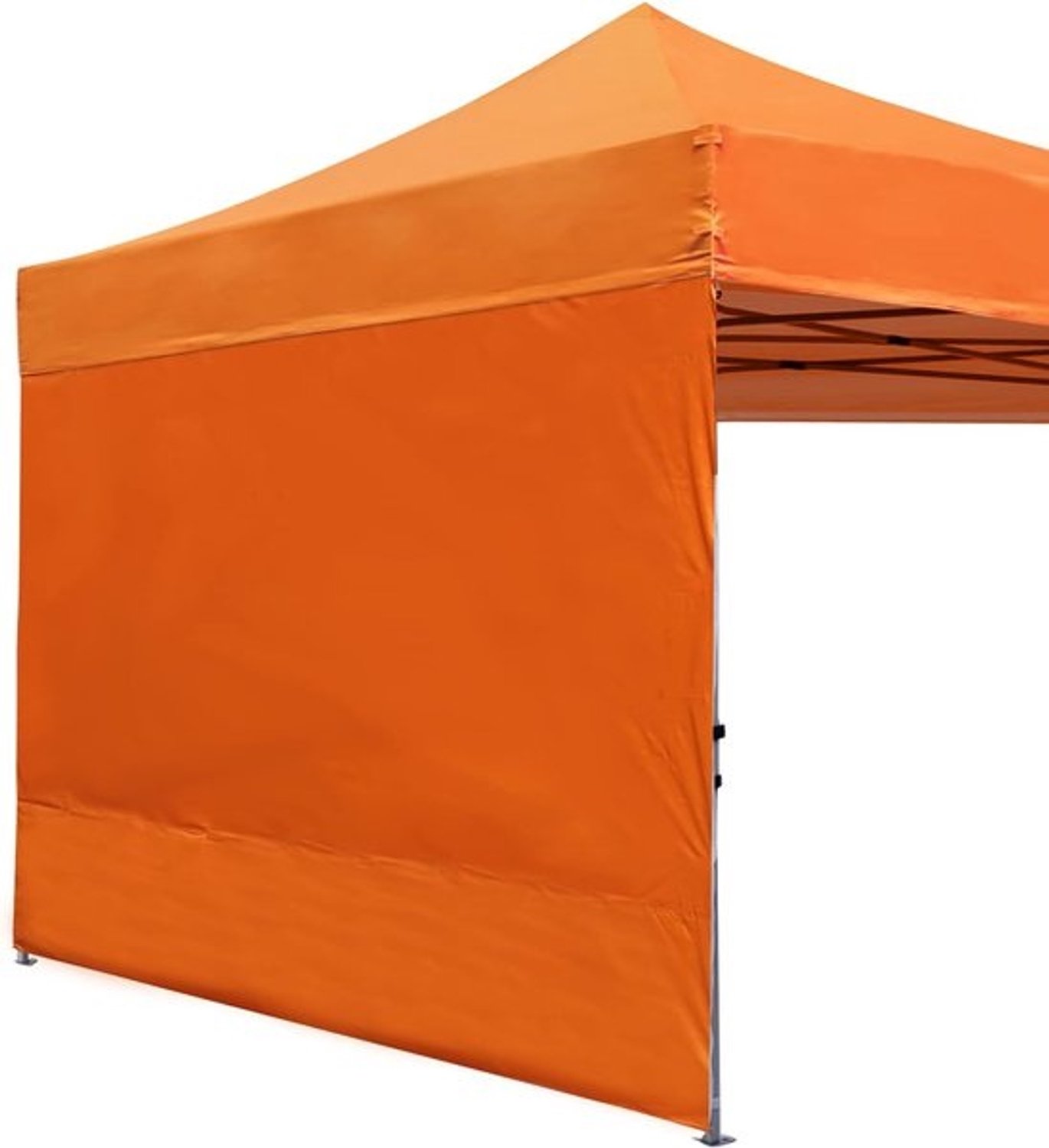 Zijwand voor partytent - Tentdoek - Bescherming voor buiten - Waterdicht - PU-coating - 304 × 218 cm - Oranje