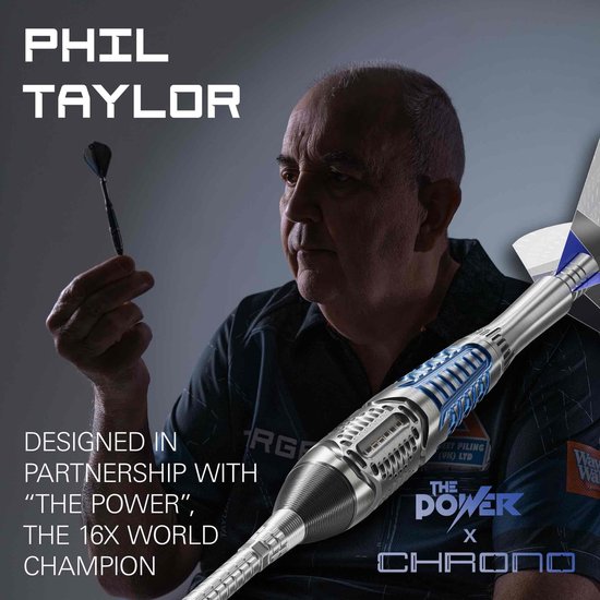 Target Phil Taylor Power Chrono Swiss Point 95% - Dartpijlen — afbeelding 4