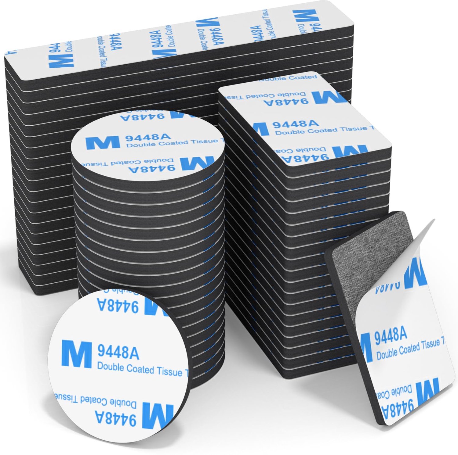Dubbelzijdige Tape Extra Sterke | 60 Stuks Double Sided Tape Heavy Duty| Waterdichte Boorvrije Dubbelzijdige Pads voor Thuis, Kantoor, School, DIY–Rec