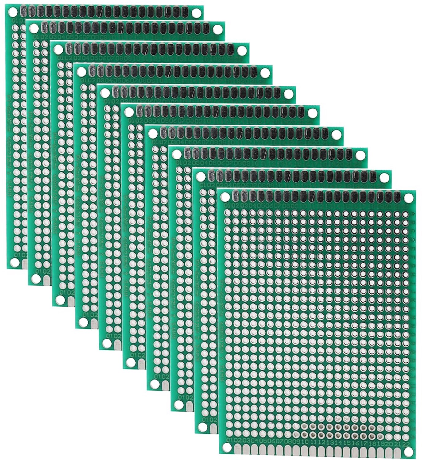 Heevhas Universele printplaat dubbelzijdige printplaten Universele printplaat 6 x 8 cm prototype kits PCB-printplaat - ShopVlot