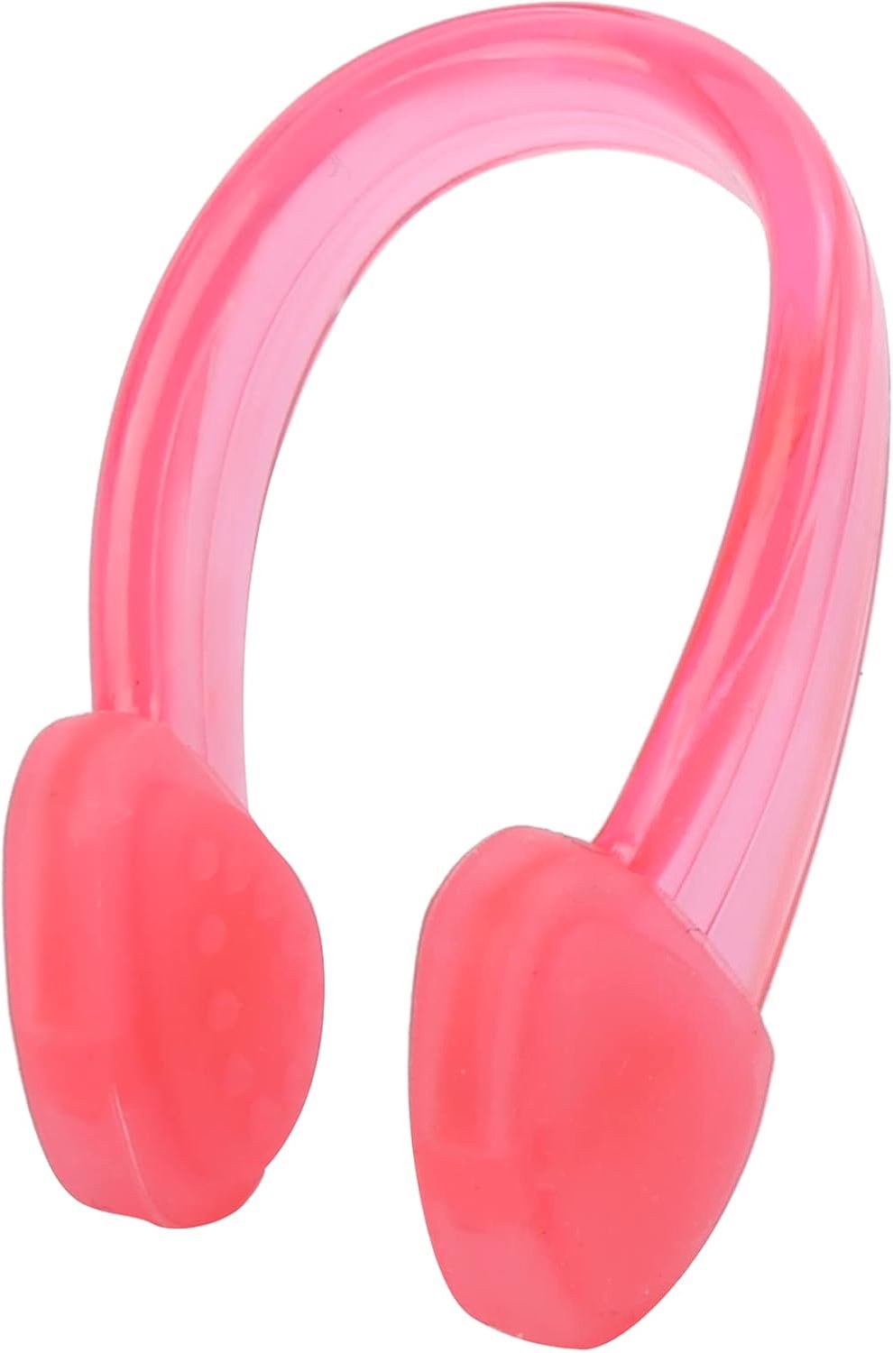 Zwemneuclip, zachte siliconen waterdichte neusstekker, geen lek comfortabele neusbeschermer voor zwem surfen duik snorkelen training (Roos)