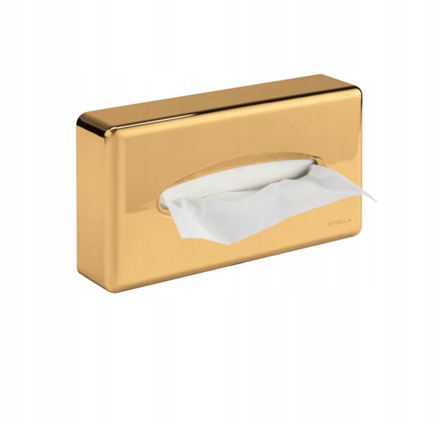 Stella Dispenser Tissue ABS Goud Glans - Wandmontage of Bureau
