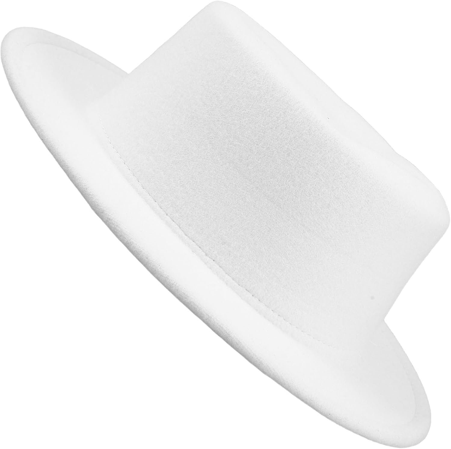 Zwarte Uniseks Wollen Flat Brim Fedora Hoed Klassieke Britse Stijl Vintage Elegantie Verstelbare Geschikt voor Zakelijke Conferenties Bruiloften Dagelijks Gebruik